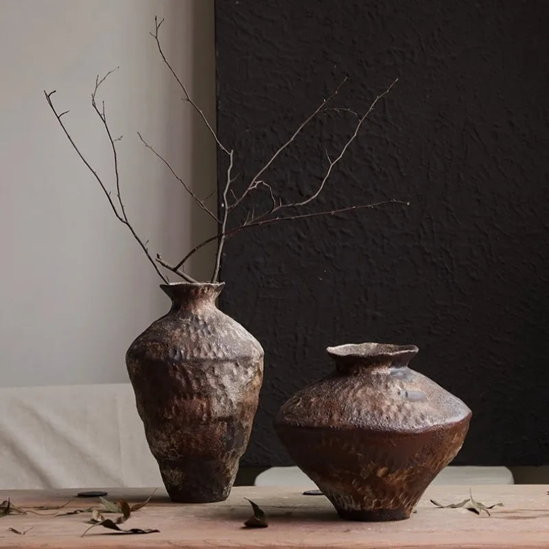 Wabi-Sabi Zen Ceramic Vase