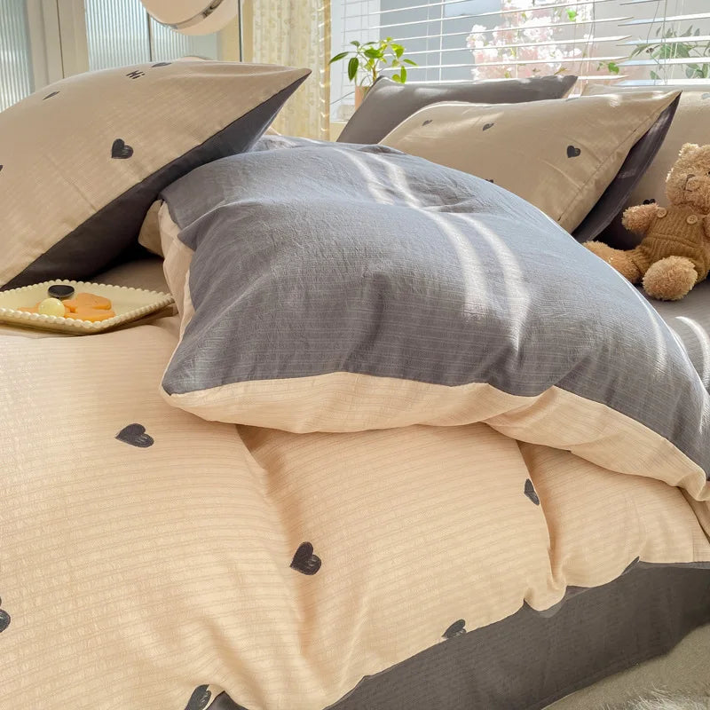Floral Skin-Friendly Bedding Set