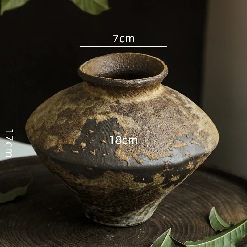 Wabi-Sabi Zen Ceramic Vase
