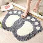 Foot-Shaped Memory Foam Bath Mat
