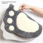 Foot-Shaped Memory Foam Bath Mat