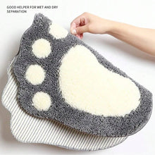 Foot-Shaped Memory Foam Bath Mat