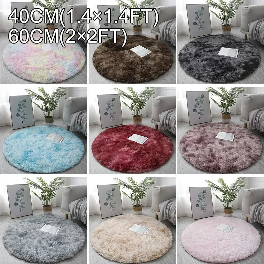 Fluffy Round Kids Shaggy Rug