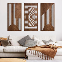 3D Geometric Wood Wall Decor Set